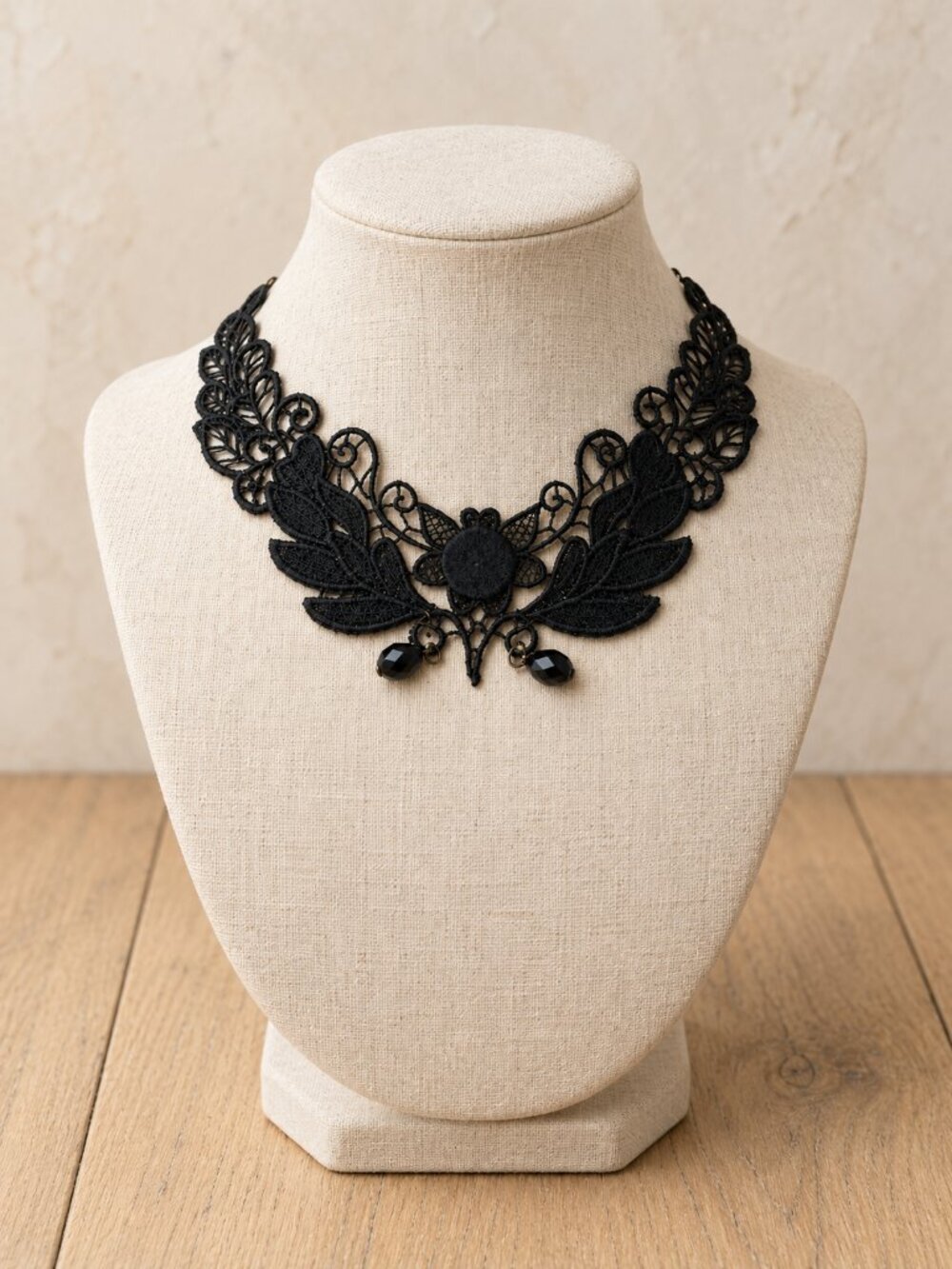 Black Lace Choker Gothic Victorian Vampire Witch Halloween Costume Necklace